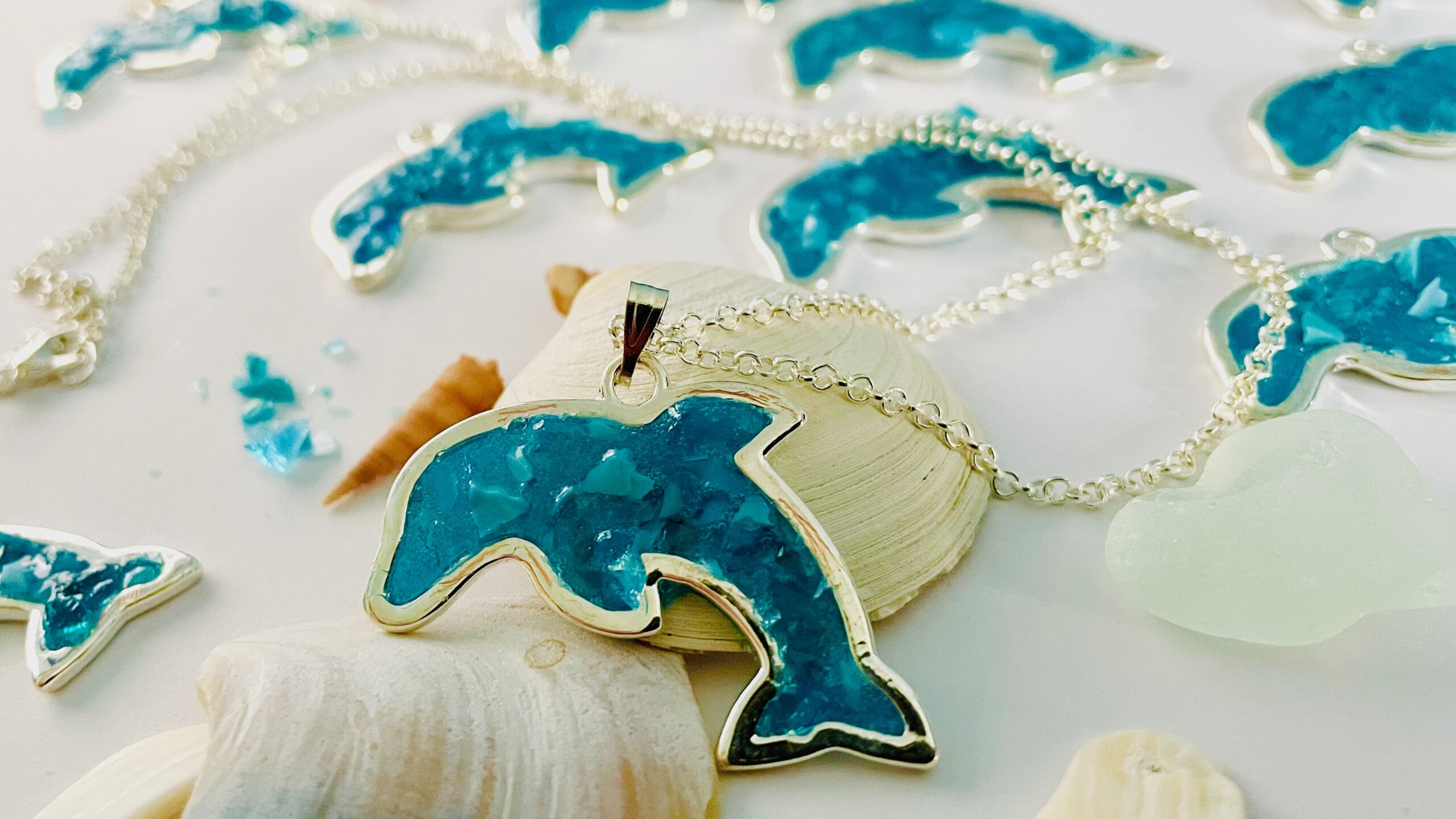 Blue Fish Necklace — Blooming Dreamer